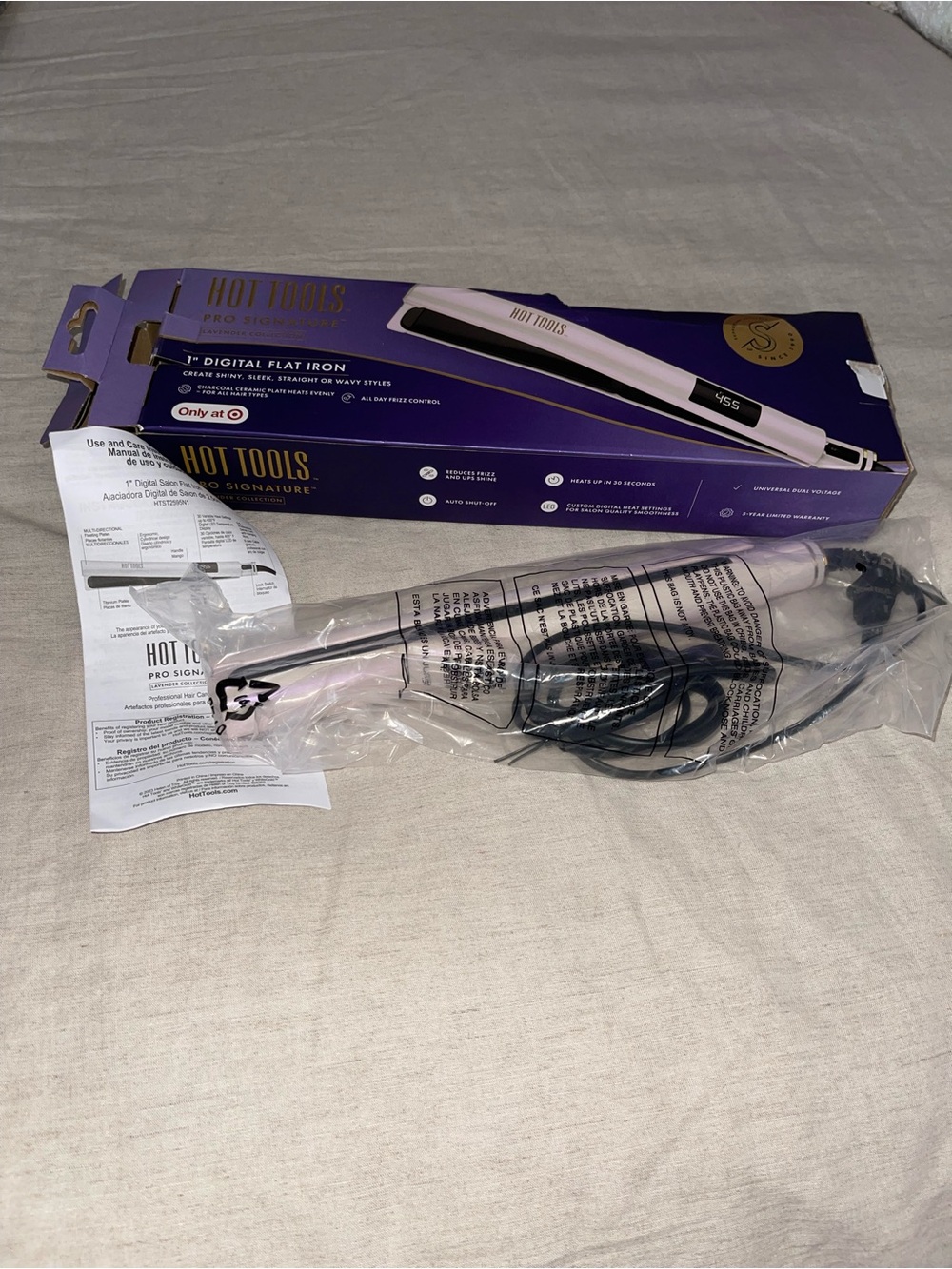 Hot Tools Pro Signature Pink Digital Flat Iron - Sleek Styling